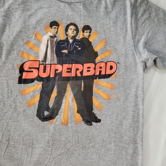 Superbad Ripple Junction Gray Graphic Shirt / Jr. size Small - Picture 2 of 6